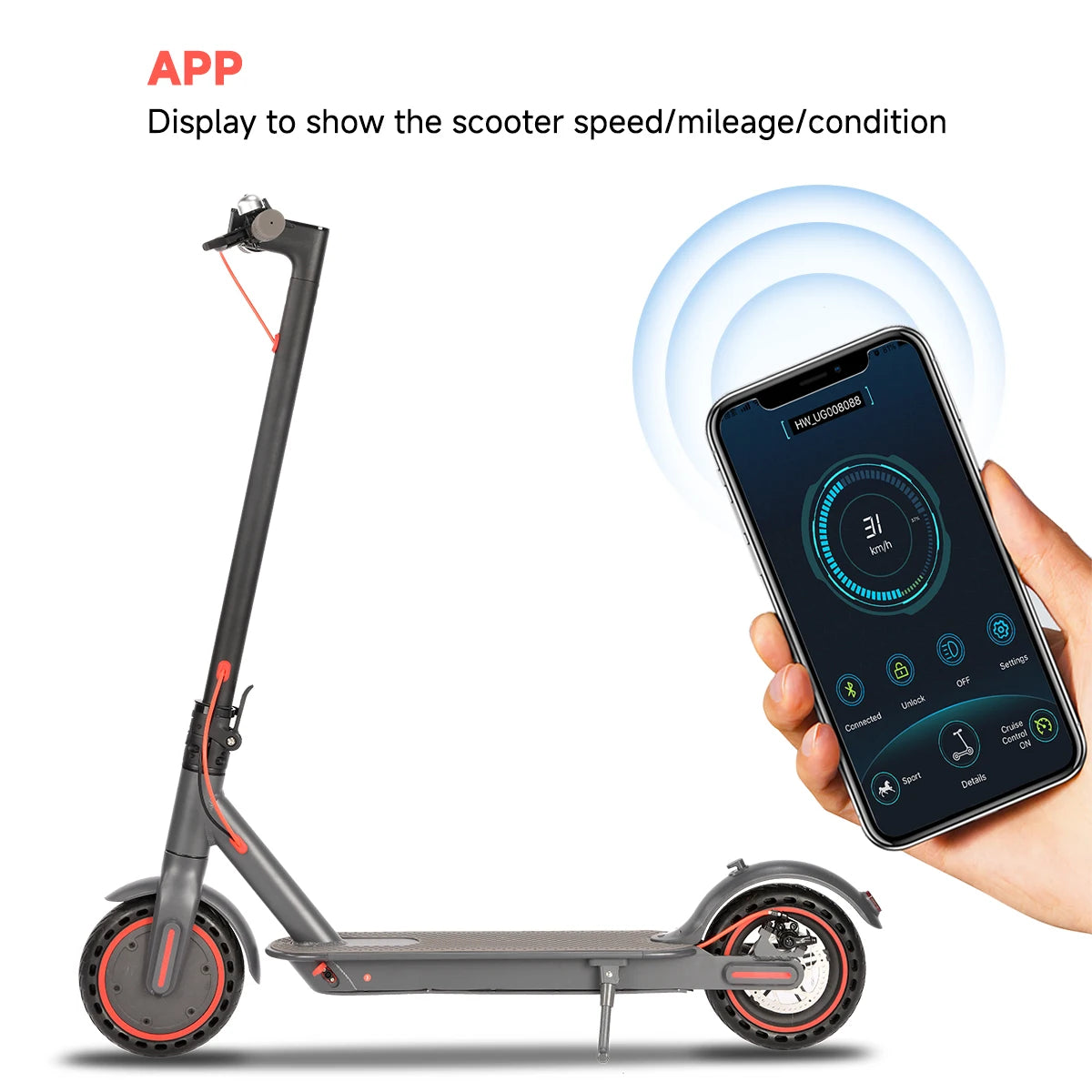 350W Adult Electric Scooter – 36V 30km Long Range