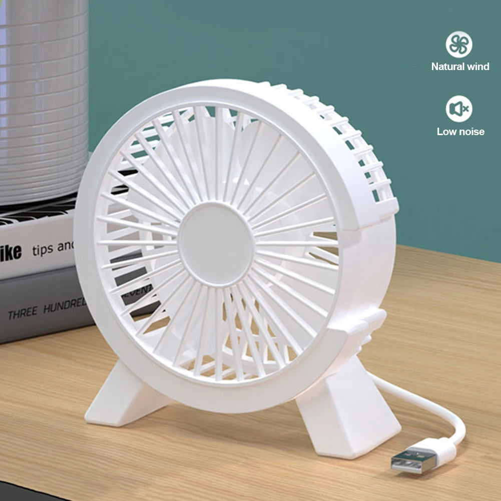 Portable USB Mini Fan – Silent Rechargeable Air Cooler