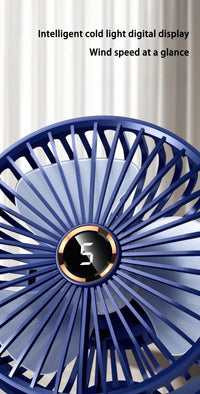 Xiaomi Youpin Clip-on Fan 5 Speed Quiet Rechargeable Desktop Portable Air Circulator Wireless Fan With LED Light Camping Home