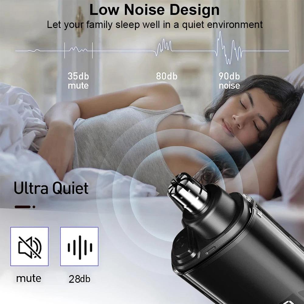 Portable Nose & Ear Hair Trimmer – Rechargeable Groomer