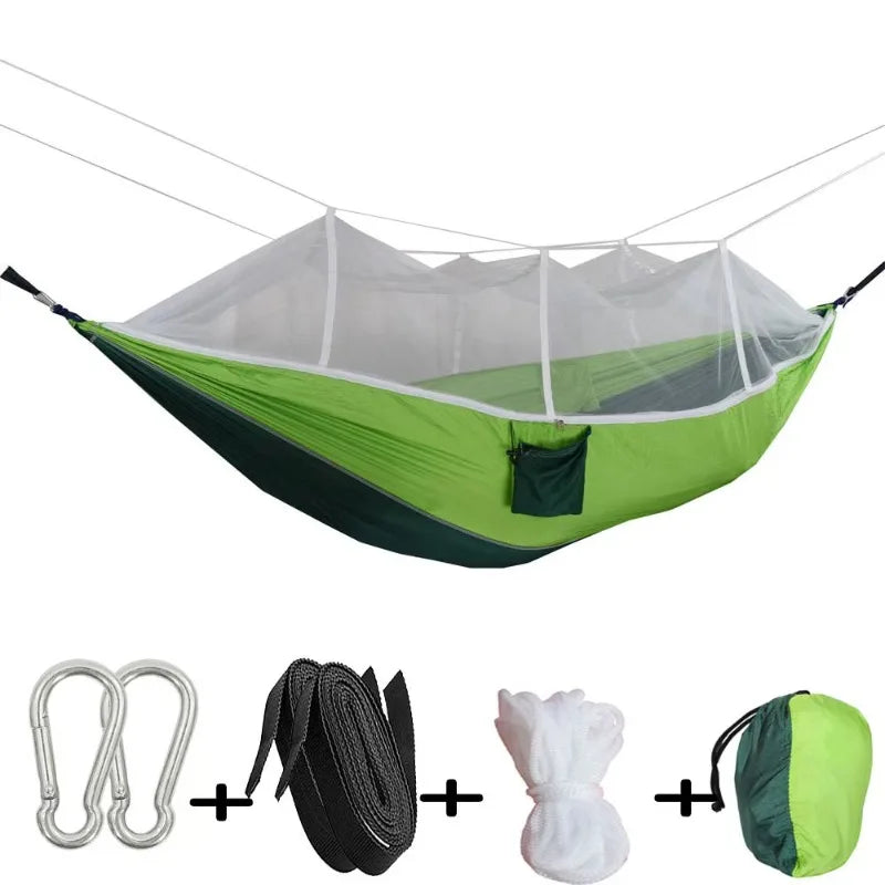 Outdoor camping mosquito net hammock swing camping furniture indoor dormitory outdoor courtyard hammock