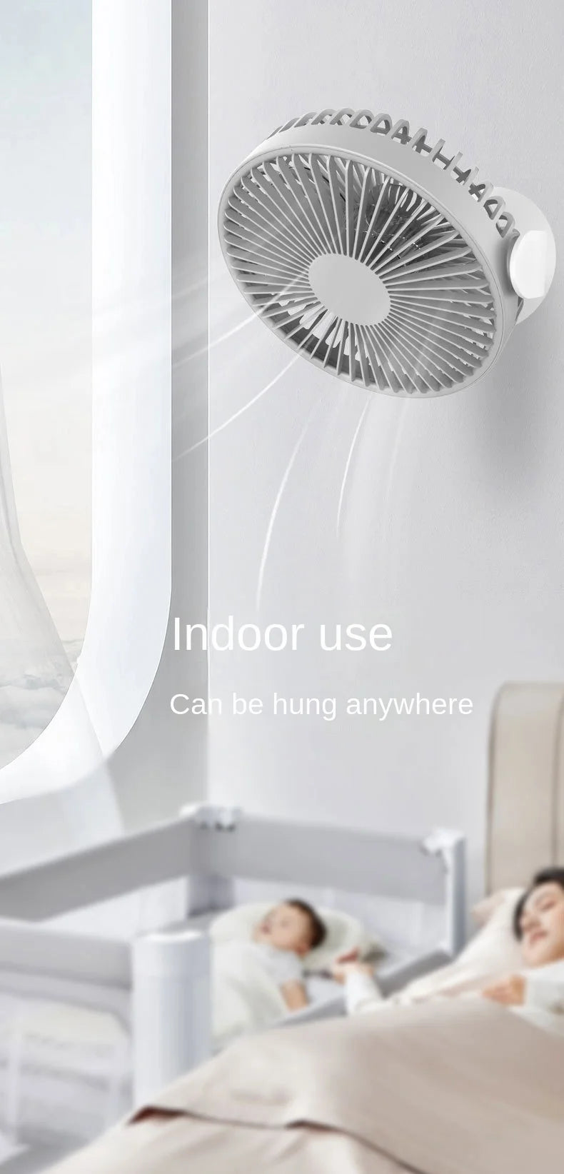 Xiaomi Desk Fan New Smart Home Portable Cooling Fan Can Hanging Upright Fan Usb Brushless Turbine Mini Portable Air Conditioner