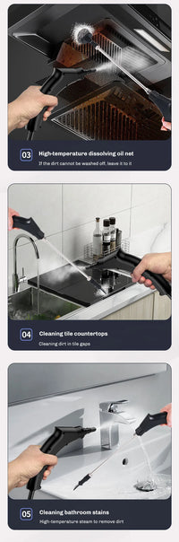 2500W Handheld Steam Cleaner – 1600ML High-Capacity Machine