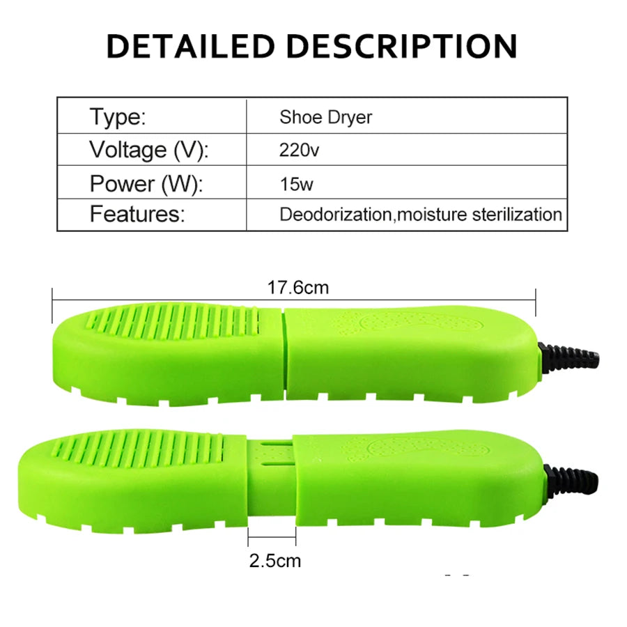 Shoe Dryer 220V Shoe Deodorizer Secadores Electric Machine Drying Shoes Dryer Warmers