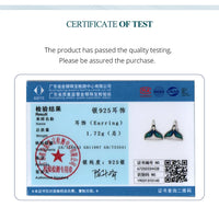 Bamoer 925 Silver Mermaid & Starfish Ocean Hoop Earrings