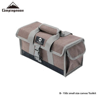 CAMPINGMOON Canvas Storage Bag Portable Camping Tote