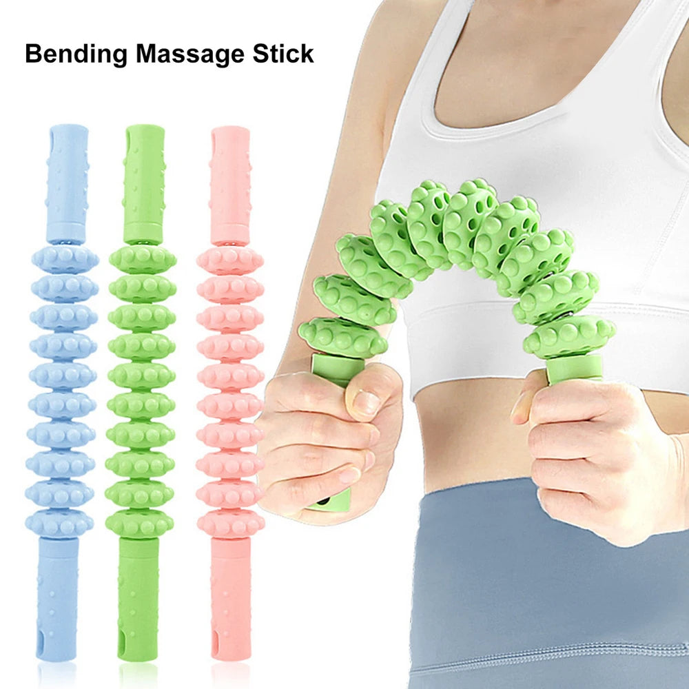 Muscle Roller Stick – Bendable Body Massage Tool