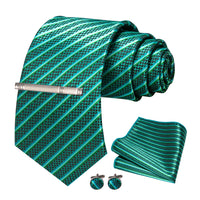 8cm Silk Men’s Tie Set with Pocket Square