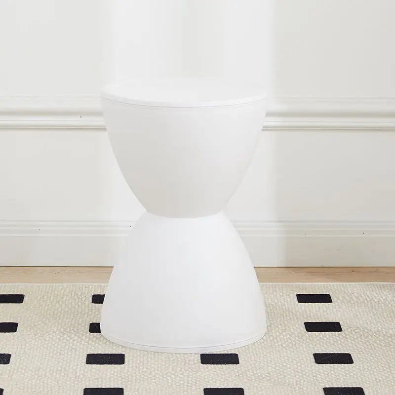 Nordic Round Ottoman Pouf – Living Room Coffee Side Table