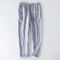 Men’s Linen Dress Pants Casual Loose Summer Trousers