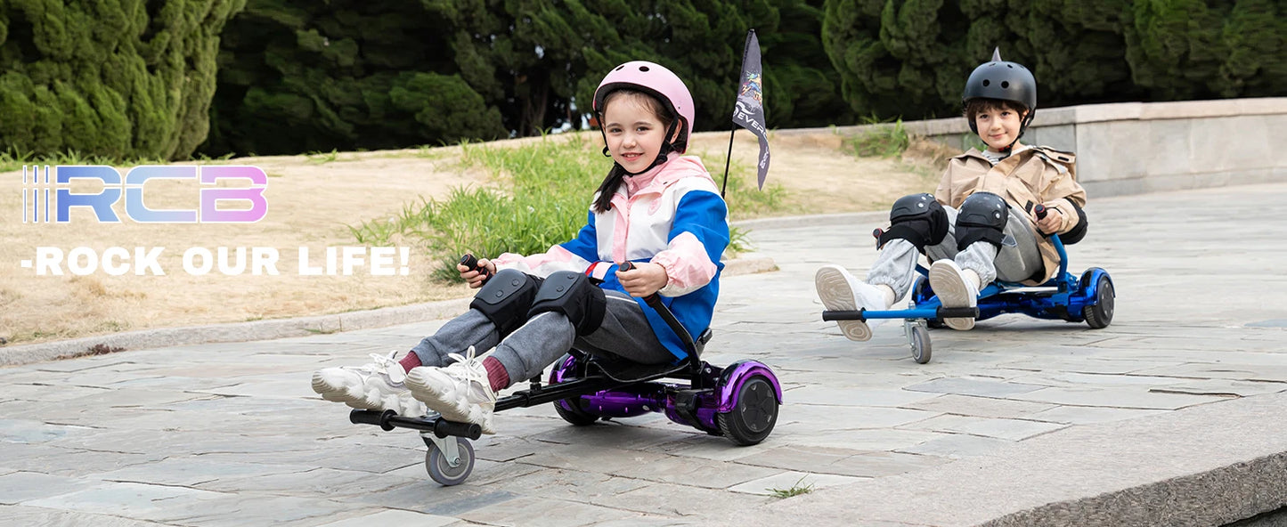 RCB Hoverboard, 6.5 Inch Two Wheel Hoverboard with Bluetooth Speaker with LED Light, Hoverboard Great Gift for Kids and Adults