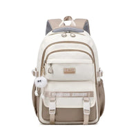 School Bags for High School Girls Fashion Large Capacity Travel Backpack Black and White Lightweight College Student Backpack