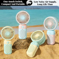 Cute Mini USB Handheld Fan – Portable Cartoon Design