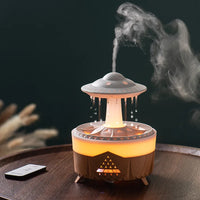UFO Raindrop Remote Control Aroma Diffuser Electric Ultrasonic Air Humidifier Creative Water Drop Home Essential Oil Diffuser