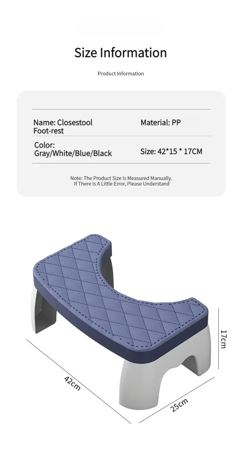 Portable Non-Slip Toilet Squatting Stool for Adults