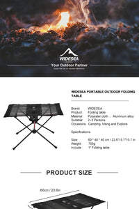 Outdoor Camping Folding Table – Portable Picnic Travel