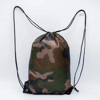 Camouflage Drawstring Backpack Gym & Travel Bag