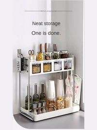 Multi-Functional Kitchen Seasoning & Storage Rack