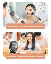 Xiaomi Youpin Clip-on Fan 5 Speed Quiet Rechargeable Desktop Portable Air Circulator Wireless Fan With LED Light Camping Home