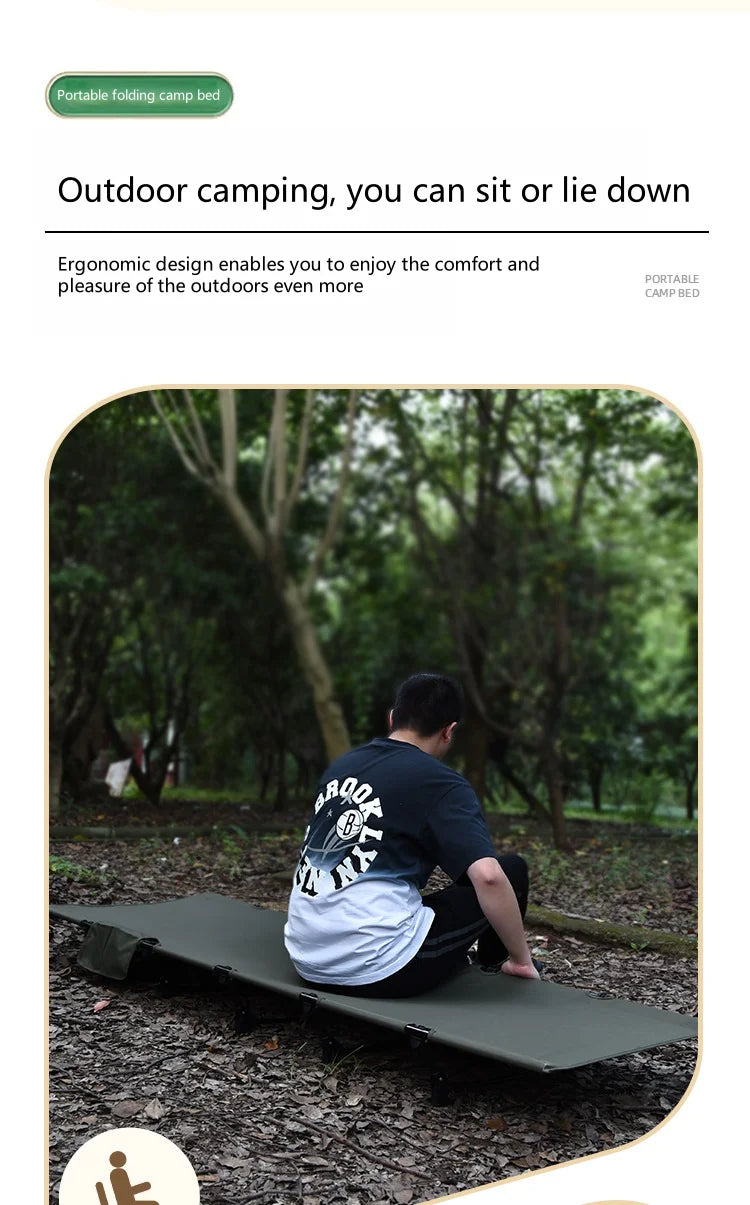 WANDERING TIME Camping bed, portable folding bed, camping travel backpack, hiking sleep bed, outdoor ultra-light small tent bed