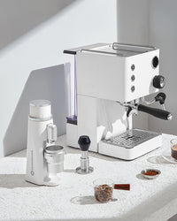 STARSEEKER EDGE Stainless Steel Burr Coffee Grinder 48MM Espresso Stepless Fineness Adjustment Electric Coffee Grinders Black