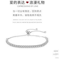 Popular Inlaid Zircon Combination Chain 925 Sterling Silver Bracelet New Ladies Jewelry Birthday Party Gift Fashion Jewelry