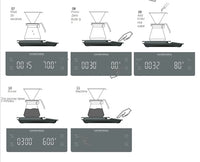 Smart Coffee Scale Kitchen Food Scale Digital Electronic Scale with Timer Precision Jewelry Scale Mini Household Weighing Scale