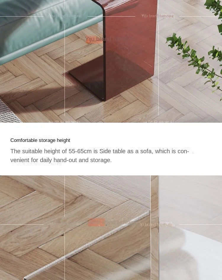 Acrylic Side Table – Modern Transparent Tea Table