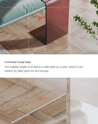 Acrylic Side Table – Modern Transparent Tea Table