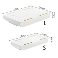 Self Stick Pencil Tray Desk Table Storage Drawer Organizer Box Under Desk Stand Self-adhesive Under-drawer Storage