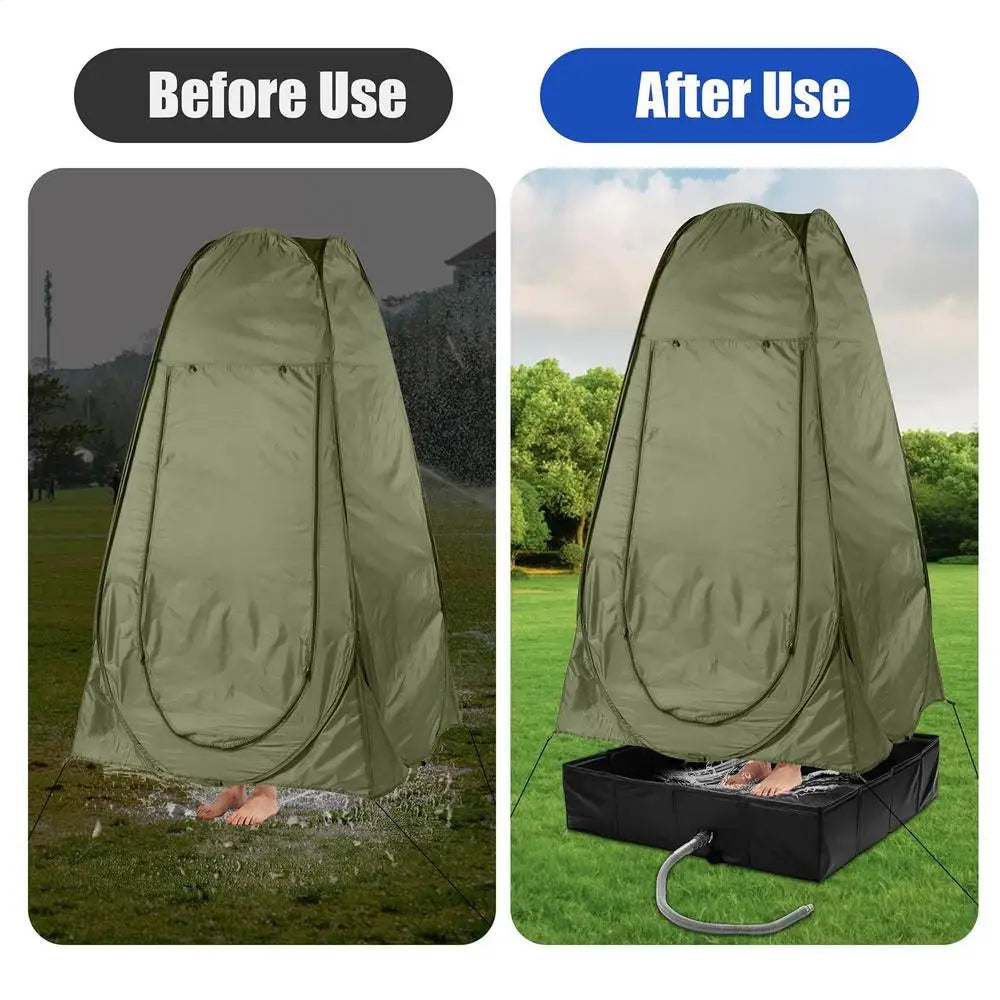 Portable Camping Shower Base with Drainage RV & Outdoor