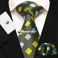 8cm Silk Men’s Tie Set with Pocket Square