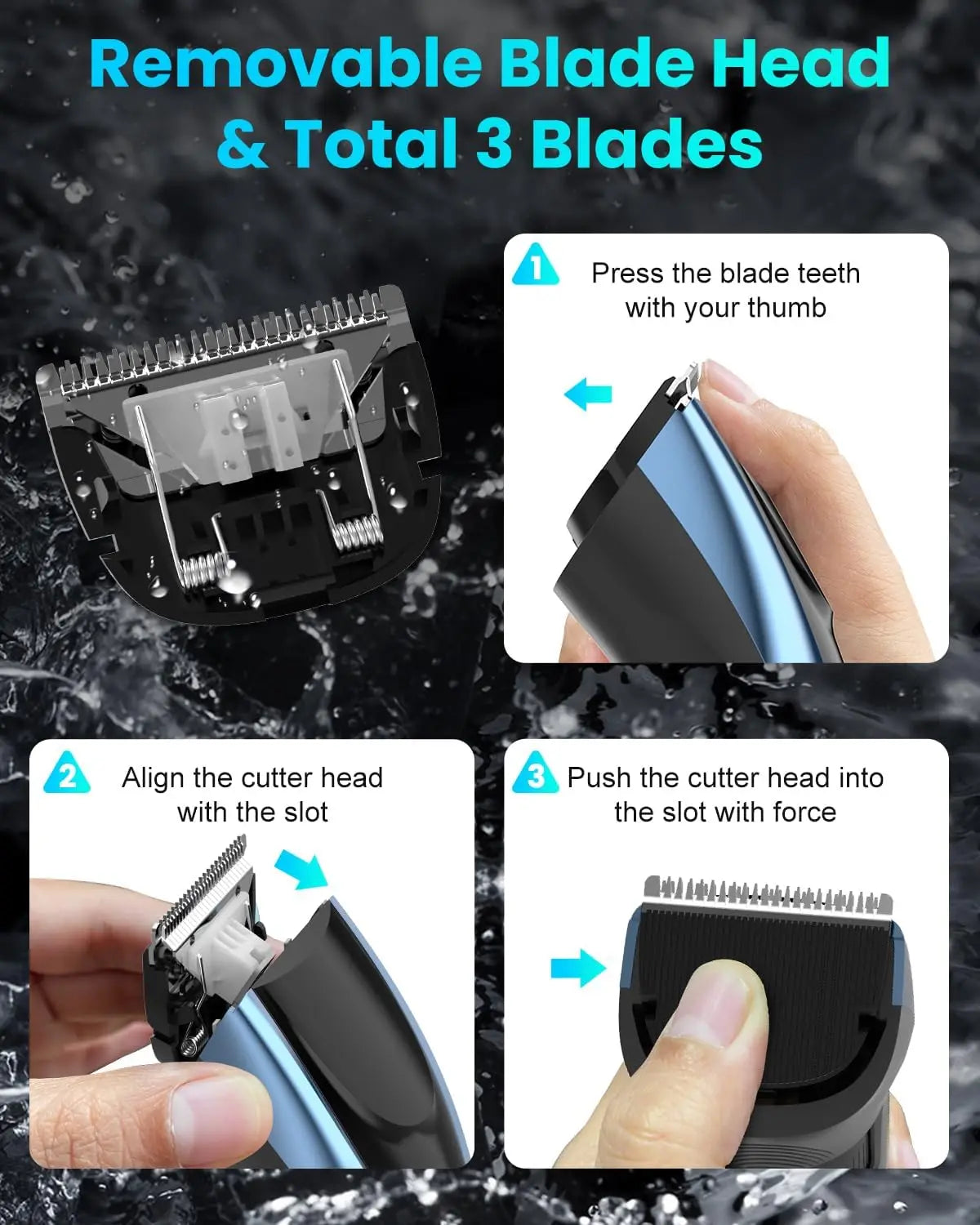 SEJOY Hair Clippers for Men Cordless Clippers for Hair Cutting Professional Men's Hair Clippers Rechargeable Hair Trimmer