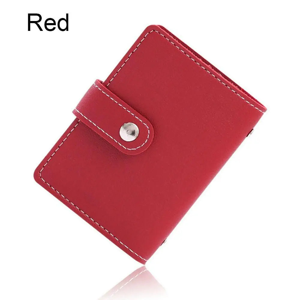 PU Leather Card Holder Wallet – 26 Slots RFID Blocking