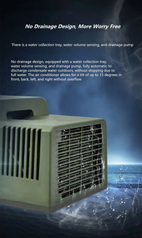 Outdoor Camping No Installation Mobile Air Conditioning Portable Parking Tent No Drainage Mini Refrigeration Air Conditioning