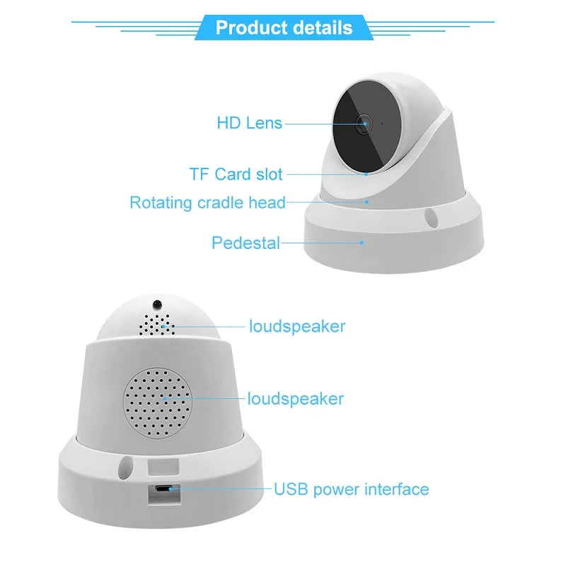 V380 Pro 3MP WiFi IP Indoor Camera Wireless Recorder Baby Monitor Two Way Audio Smart Surveillance CCTV HD Camera Pet Monitor