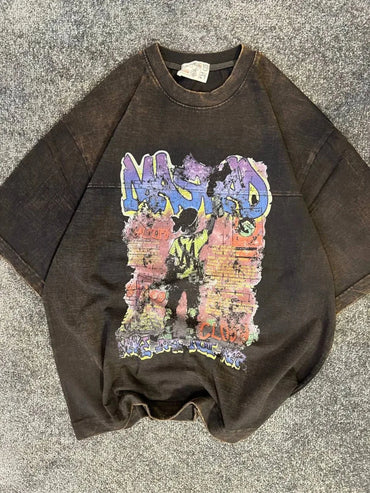 Streetwear Graphic T-Shirt Hip Hop Style