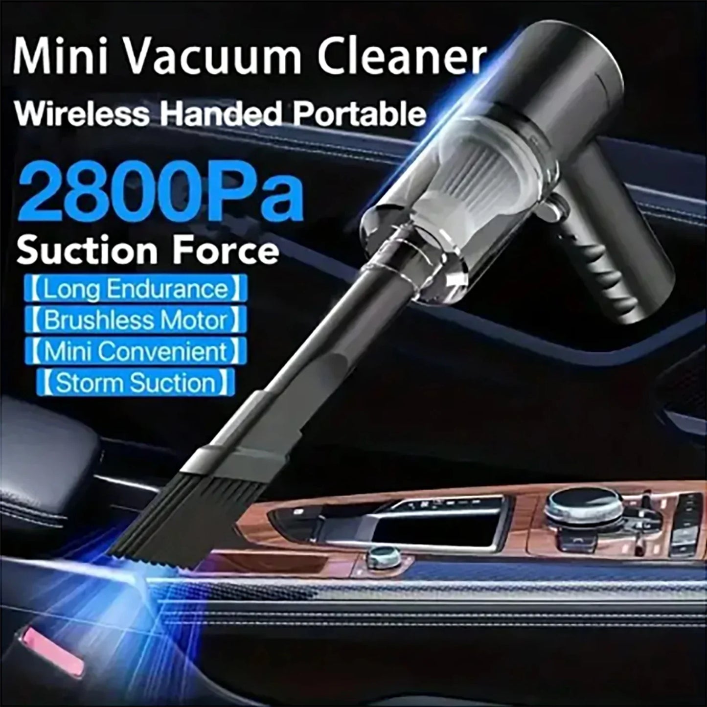 Portable Car Vacuum Cleaner Handheld Small Vacuum