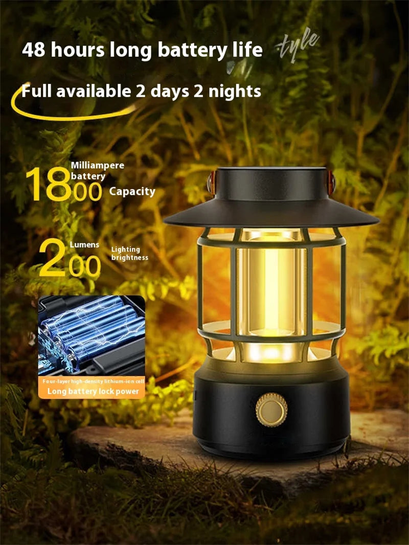 Lohascamping LED Retro Camping Lamp Rechargeable Light