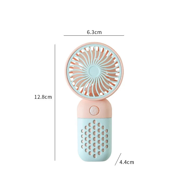 Cute Mini USB Handheld Fan – Portable Cartoon Design