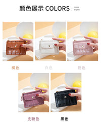 Mini PU Leather Wallet – Slim Short Coin Purse