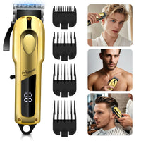 HATTEKER Professional Cordless Hair Clipper for Men