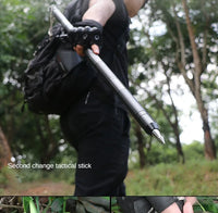 Outdoor Mountaineering Stick Multi Functional Self Defense Stick Car Mounted Tactical Mountain Camping Supplies Set Tools