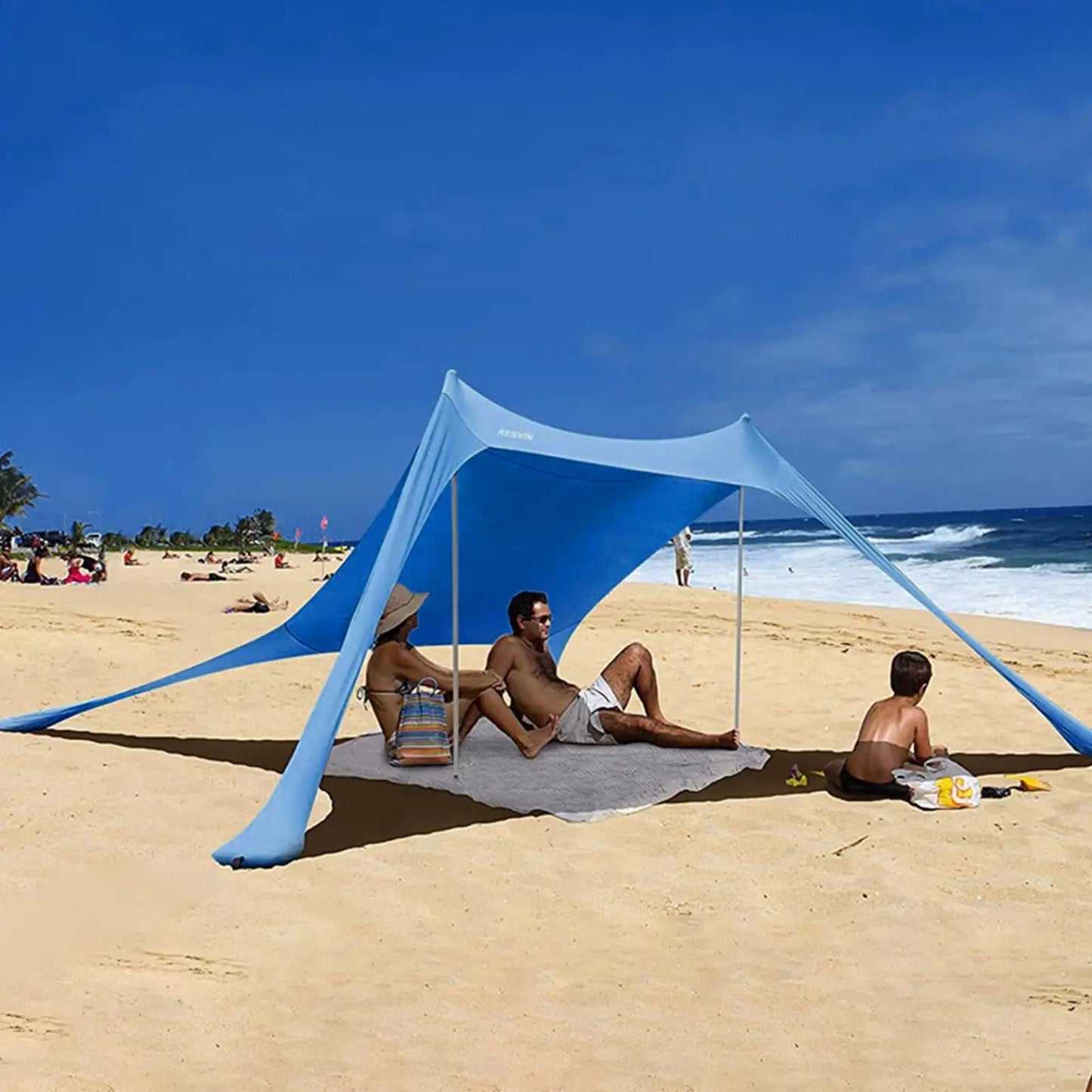 Camping Beach Canopy Tent 1-3 Person UV Sunshade Shelter