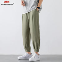Men’s Cropped Cargo Pants – Lightweight Summer Fashion