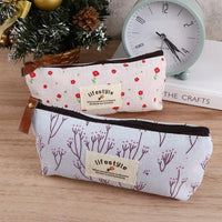 School Supplies Kawaii Fabric Student Makeup Bag Cosmetic Bag Pencil Bag Zipper Pouch Pencil Case Pen Bags