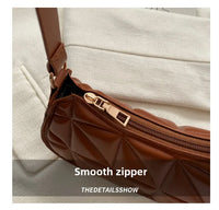 Vintage Fashion Versatile New Women's Bags Solid Rhombic High-End Texture Simple Generous Temperament Crossbody Shoulder