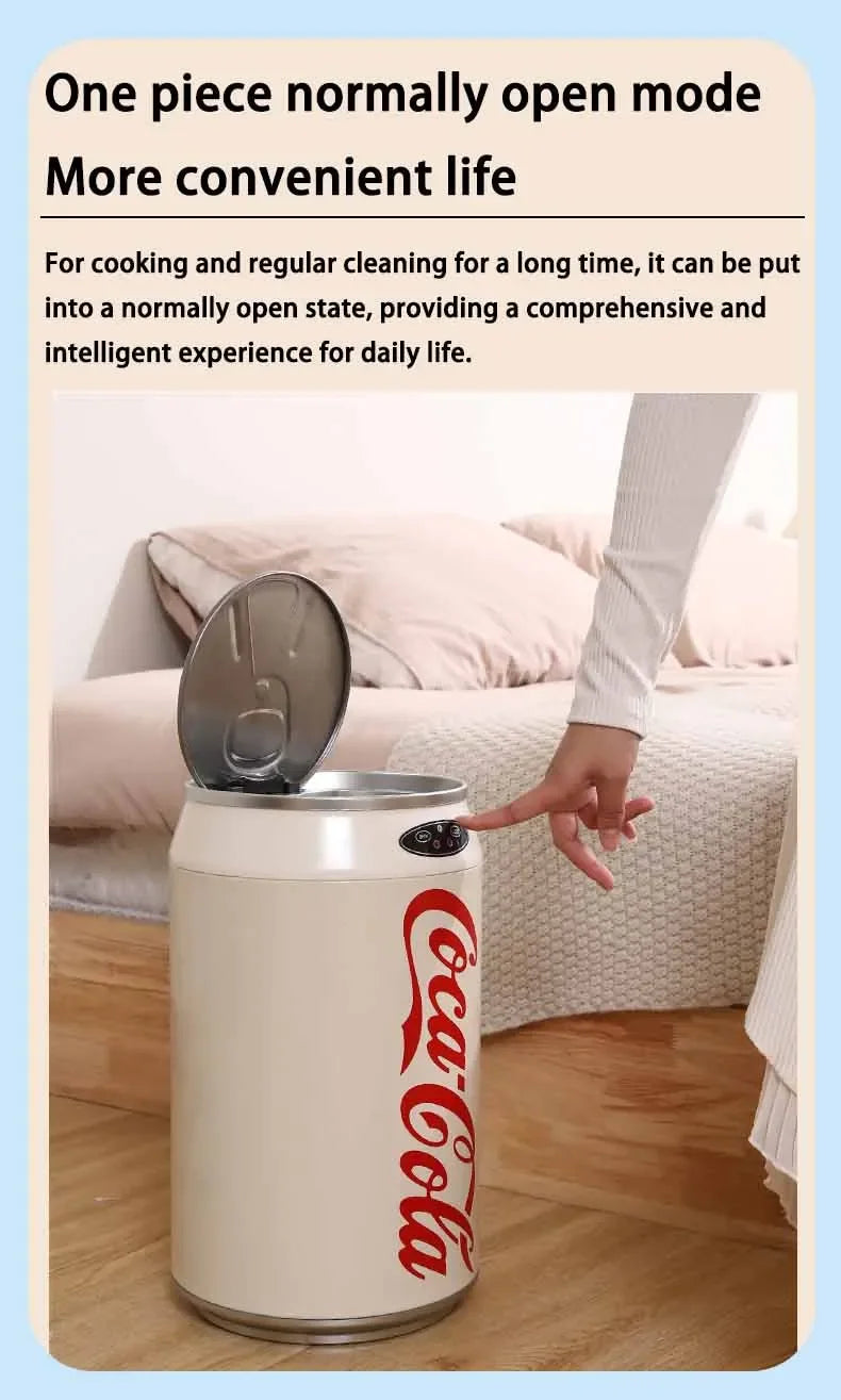 Smart Kitchen Waste Bins Creative Automatic Induction Opening Lid Trash Can Living Room Bedroom Cleaning Tools Accessories