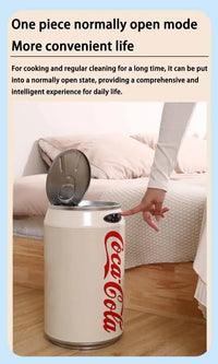 Smart Kitchen Waste Bins Creative Automatic Induction Opening Lid Trash Can Living Room Bedroom Cleaning Tools Accessories