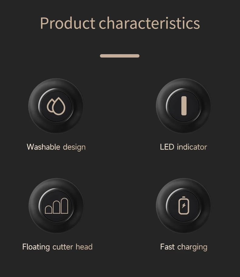 Professional Rechargeable Electric Shaver